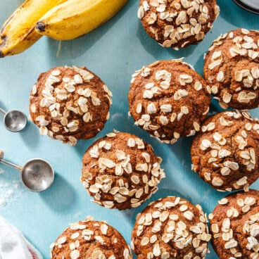 Healthy banana muffins