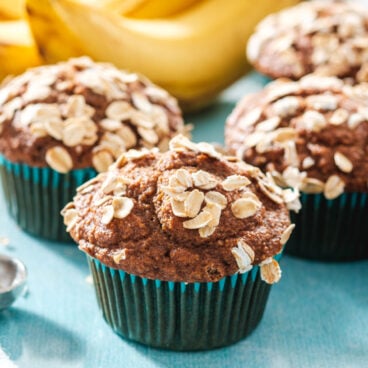 Healthy banana muffins