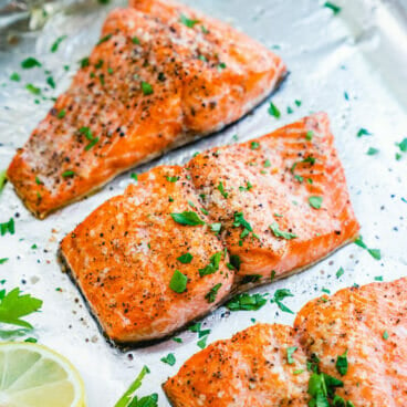 Baked salmon