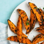 Grilled sweet potatoes