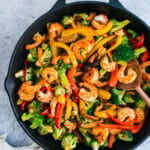 Shrimp stir fry