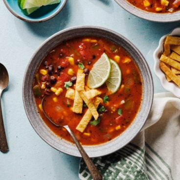 Vegetarian Tortilla Soup