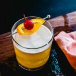 Whiskey sour egg white