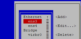 edit network settings using nmtui