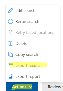 export results