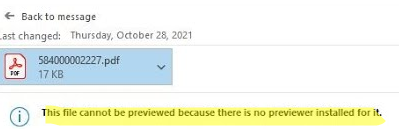 Outlook: This file cannot be previewed 
