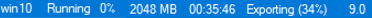 progress bar - importing hyper-v virtual machine