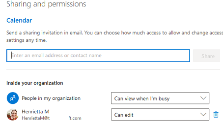 view current calendar permissions