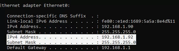 Adding additional IP addresses on windows 