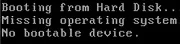 Missing operating system error when Windows boots