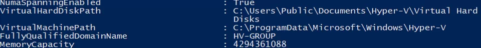 Set-VMHost - change hyper-v server settings via powershell