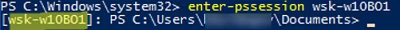 Using Enter-PSsession via WinRM PSSremoting